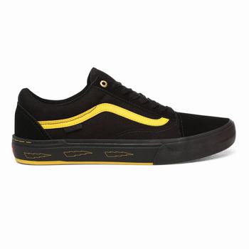 Vans Larry Edgar Old Skool Pro BMX - Naisten Tennarit - Mustat/Keltainen